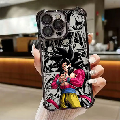 Dragons Balls GT Saiyans Vegeta Goku Phone Case for iPhone 11 13 15 16 17 Pro Max 14 Plus 17Air 16E 12 Mini 11 17Pro Clear Cover