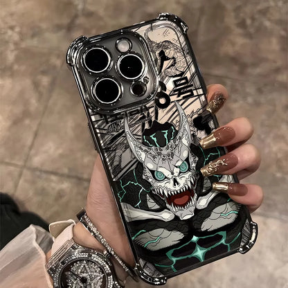 Anime Kaiju No 8 Kafka Phone Case For iPhone 16 e 15 14 13 12 11 Pro Max XS X XR Plus Mini SE 2020 2022 Plating Coque Funda
