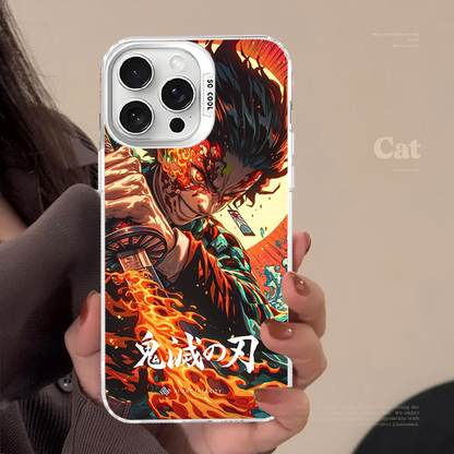 Demon Slayer Phone Case For IPhone 16 15 14 13 12 11 Pro Max X XR XSMAX 8 7 Plus Matte Shockproof Back Cover