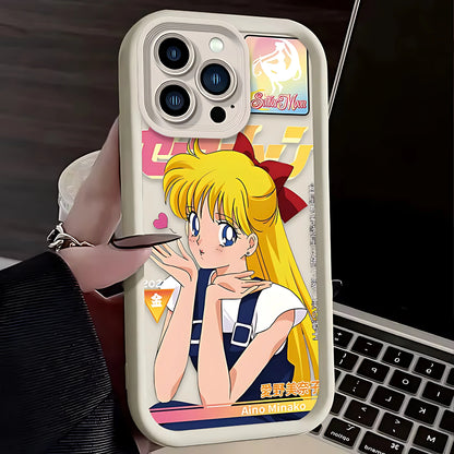Anime S-Sailors Moons Phone Case for Samsung S26 S25 S24 S23 S22 S21 S20 F06 M16 Note 20 FE Plus Ultra 4G 5G Silicone TPU Cover