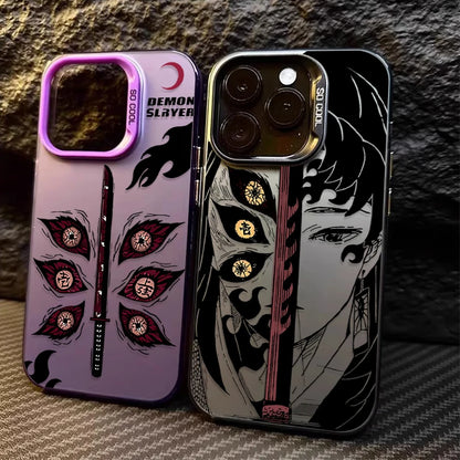 Fashion Anime Demon Slayer Phone Case for iPhone 14 17 Air 16 15 11 12 13 Pro Max XS X XR Plus 8 7 SE 2020 Shockproof Back Cover