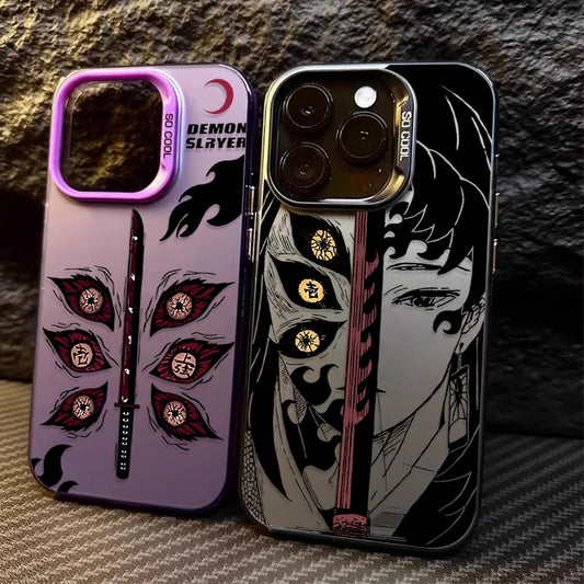 Fashion Anime Demon Slayer Phone Case for iPhone 14 17 Air 16 15 11 12 13 Pro Max XS X XR Plus 8 7 SE 2020 Shockproof Back Cover