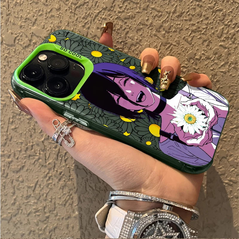 Chainsaws Man Cute Reze Daisy Phone Case for Samsung Galaxy A17 A07 A16 A06 A35 A55 A25 A05S A15 A56 A54 A36 4G 5G Matte Cover