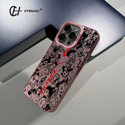Black HUNTER×HUNTER Hot Anime Phone Case FOR IPhone 17 16 15 Pro MAX 14 13 12 16e 15Pro Plus Shell 17Air Silver Shell IMD Covers