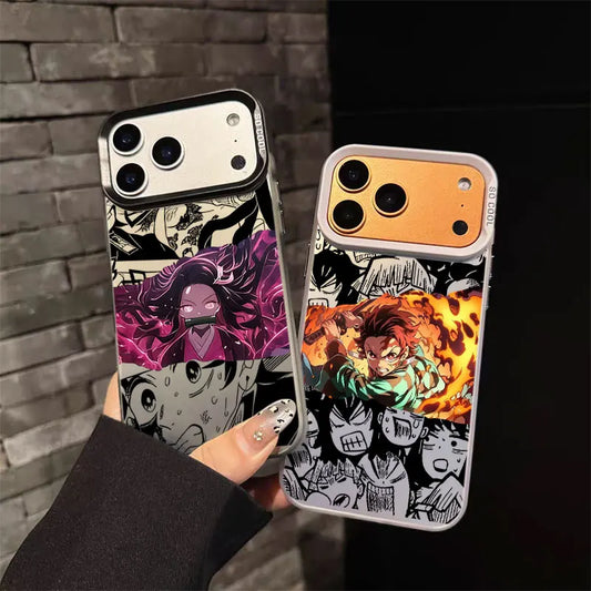 Phone Case For Apple iPhone 17 Air 16E 15 14 Plus 13 12 11 Pro Max Mini Funda Cover Kimetsu No Yaiba Demon Slayer Anime
