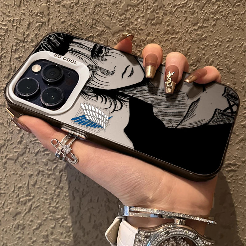 Eren Yeager Attack on Titan Phone Case For iPhone 17 16e 16 15 14 13 12 11 Pro Max X XR XSMAX 8 7 Air Plus Anti Fall Matte Cover