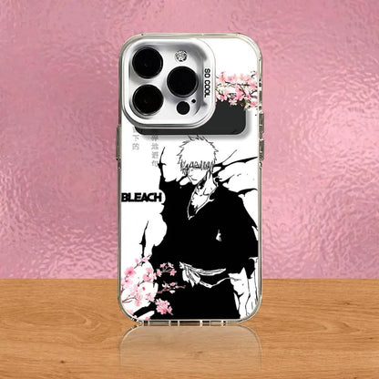 Anime B-Bleach Kurosaki Ichigo Phone Case For iPhone 16,15,14,13,12,11,Pro,XS,Max,Plus,Mini,SE White Candy Matte Shockproof Case