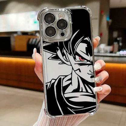 Manga Anime GokuS Cool DragonS BallS Plating Phone Case For iPhone 17 17e 16e 16 15 14 13 12 11 Pro Max Mini Air Plus Anti-Fall