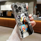 Anime Gear 5 LuffyS Ones Pieces Plating Phone Case For iPhone 17 17e 16e 16 15 14 13 12 11 Pro Max X XR Mini Air Plus Anti-Fall