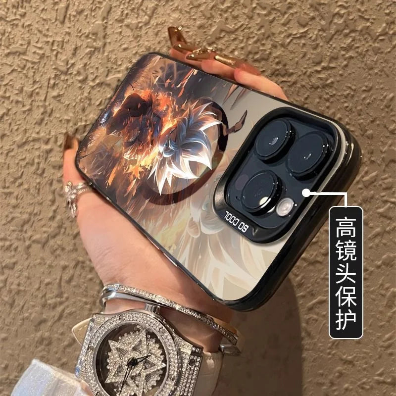 Luxury cartoon Cute D-Dragon Ball Magnetic Magsafe Wireless Charge Phone Case For iPhone 16 17 11 12 13 14 15 Pro Max Plus Cover