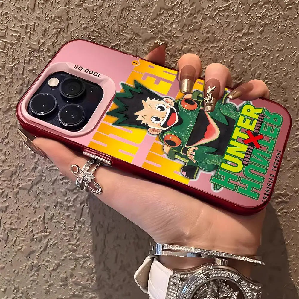 Games H-HUNTER HUNTER Phone Case For IPhone 17 16 15 14 13 12 11 Pro Max Air Matte Laser Aurora Shockproof Phone Case