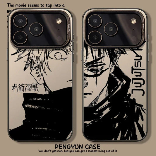 Anime Cartoon J-Jujutsu K-Kaisen Phone Case For IPhone 14 15 16 17 Pro Max Plus 12 13 Mini 16E Casing Hard IMD Fashion