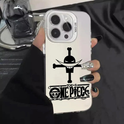 ONE PIECE Edward Newgate Wanted Phone Case For IPhone 16 15 14 13 12 11 Pro Max Whitebeard Pirates Zoro Model Shockproof Cover