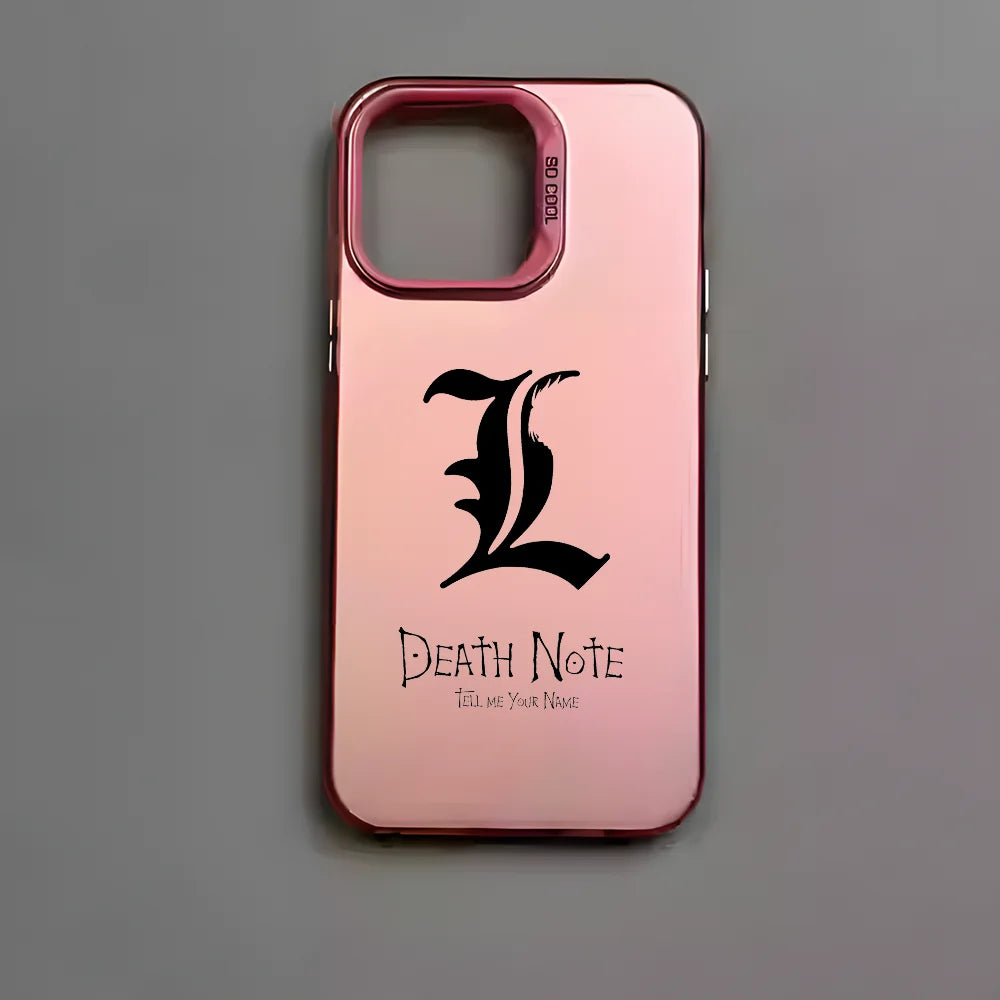 Anime D-Death Note Comics Phone Case For iPhone 16 15 14 13 12 11 Pro Max Plus – Colorful Gradient Soft TPU Back Cover