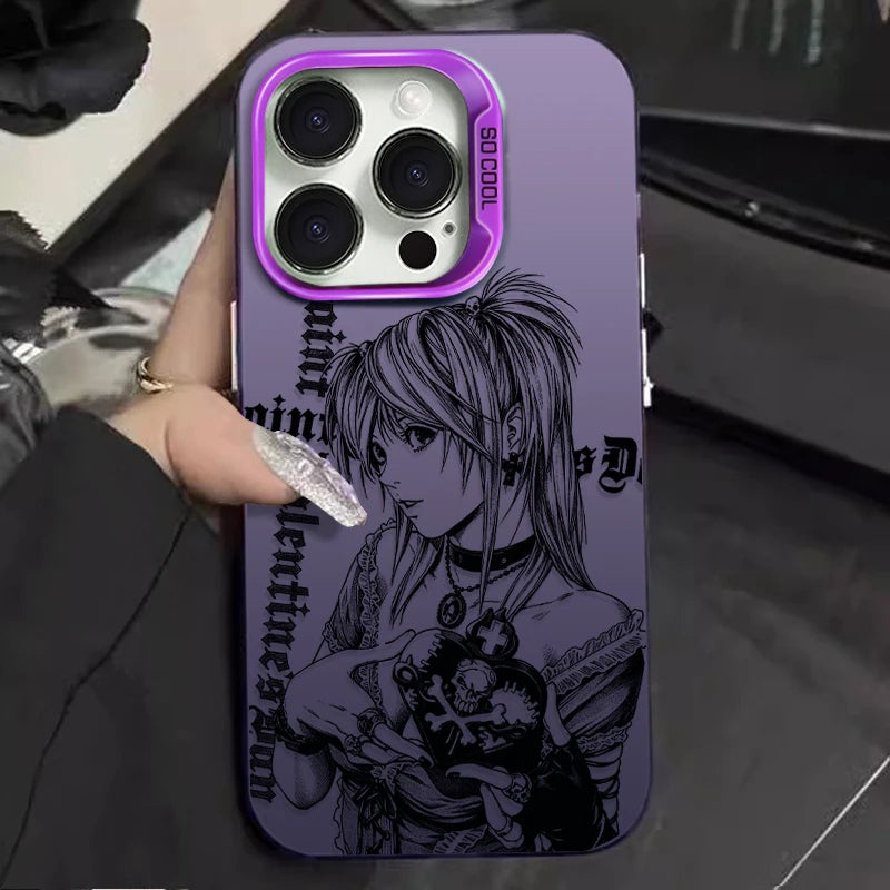 Anime Deaths Note Phone Case For iPhone 17 17e 16e 16 15 14 13 12 11 mini Pro Max X XR XSMAX Air Plus Anti Fall Matte Back Cover