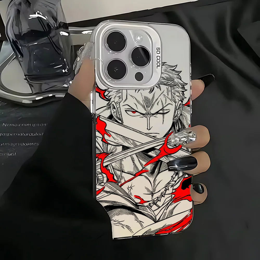 Anime Ones Pieces Luffys Zoros Cool Phone Case for IPhone 17 17e 16 15 14 13 12 11 Pro Max Air Plus Anti Fall Matte Back Cover