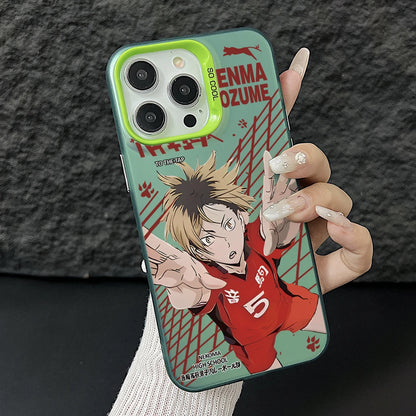 Haikyuu!! Kenma Kozume Phone Case for iPhone 17 Air 16 16e 15 14 Plus 13 12 11 Pro Max X Xs XR 8 Colorful Silver Hard Cover