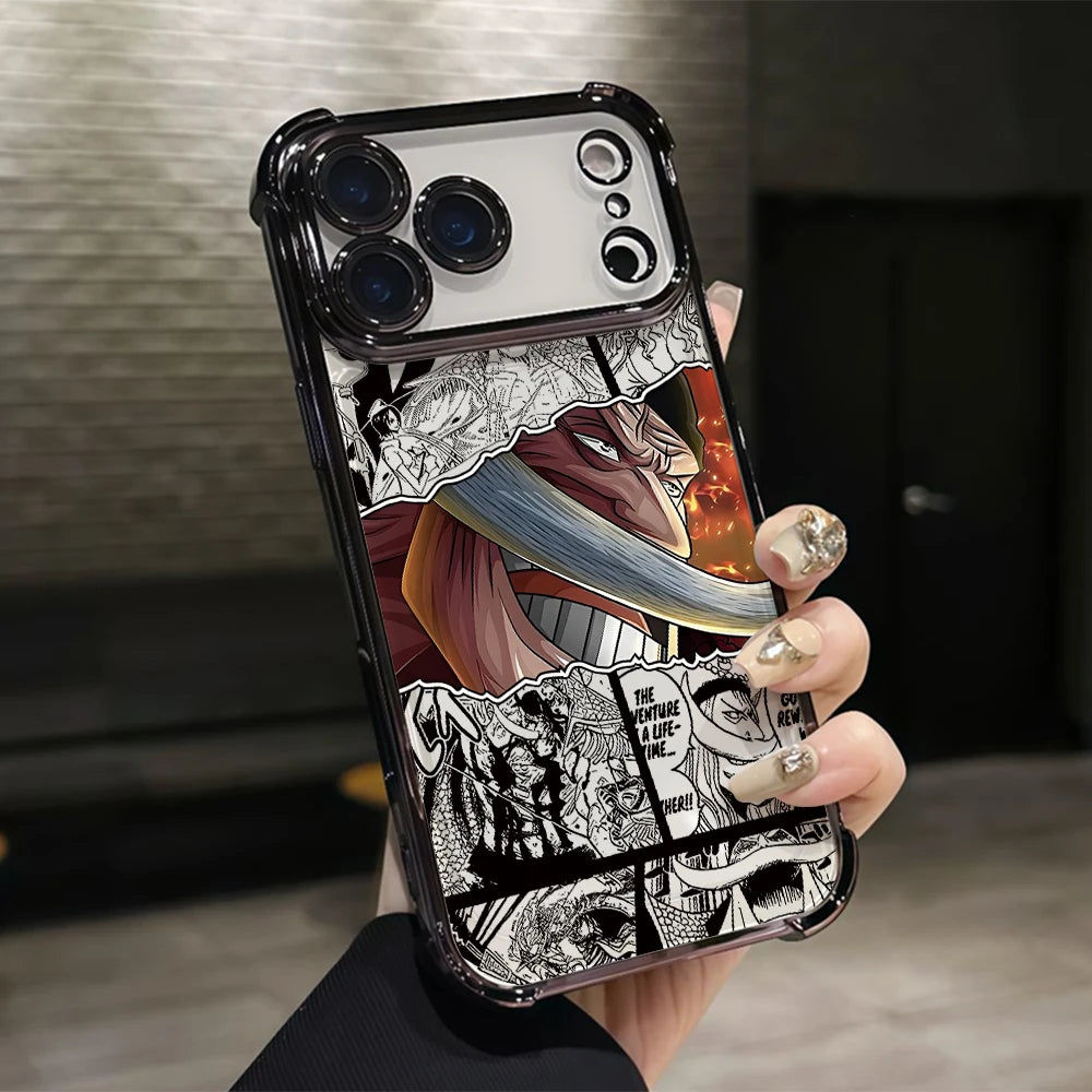 One P-Pieces L-Luffies Phone Case for iPhone 17 Air 16 15 14 Plus 13 12 11 Pro Max X Xs XR 8 e Anti-drop Transparent Soft Cover