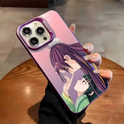 The A-Apothecary Diaries Maomao Phone Case For iPhone 17 16 15 14 13 12 11 Pro Max Plus Silver candy Matte Cover