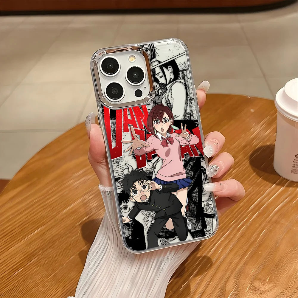 New DanDaDan Anime Phone Case For iPhone 17 16e 16 15 14 13 12 11 mini Pro Max X XR XSMAX 8 7 Air Plus Transparent Soft Cover