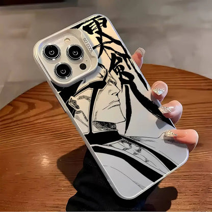 Anime B-Bleach Phone Case For iPhone 17 16 15 14 13 12 11 Pro Max Air multicolor Matte Laser Metallic Aurora Funda
