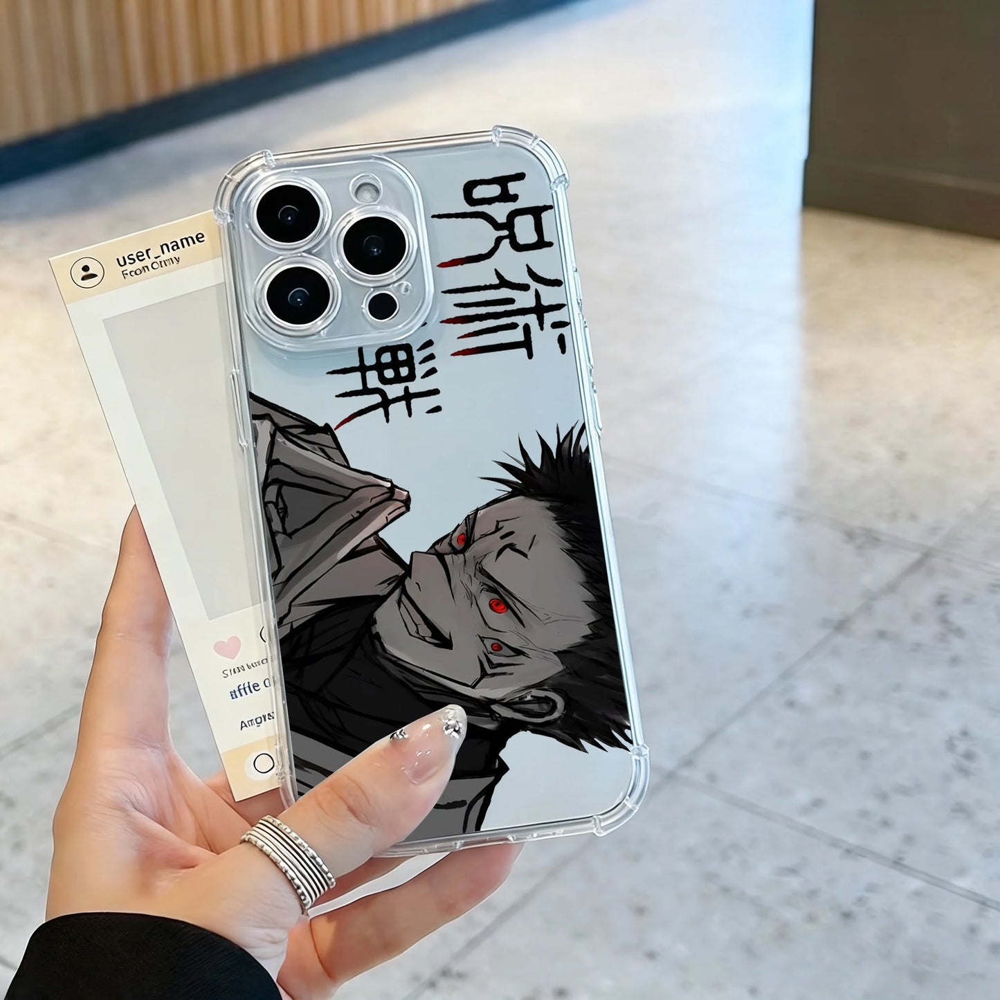 Anime Jujutsu Kaisen Phone Case For iPhone 17 16e 16 15 14 13 12 11 Mini Air Pro Max X XR XSMax 7 8 Plus Anti Fall Transparent