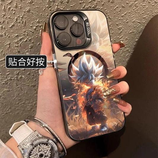 Luxury cartoon Cute D-Dragon Ball Magnetic Magsafe Wireless Charge Phone Case For iPhone 16 17 11 12 13 14 15 Pro Max Plus Cover