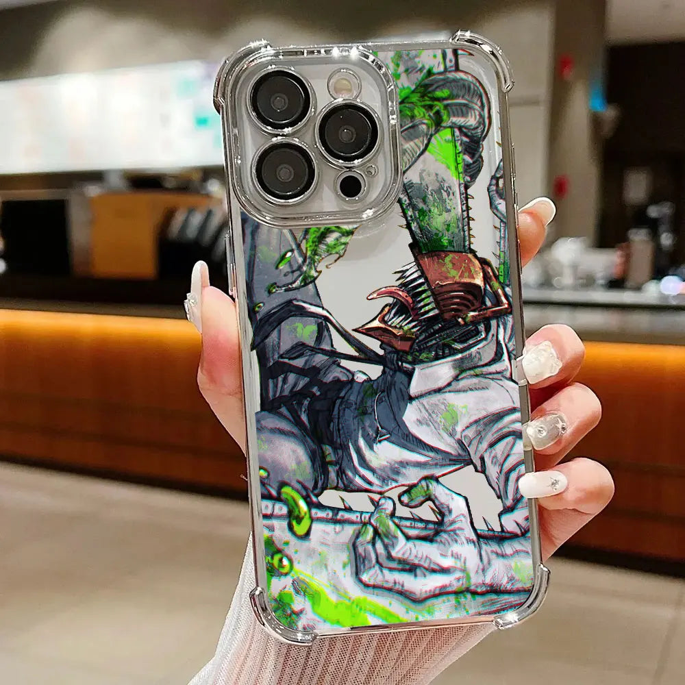 Chainsaws Mans Art Anime Case For Xiaomi 17T Pro 15T 14T 15 14 Poco F5 F7 F8 Ultra M7 M8 X5 X6 X7 X8 Pro Max 5G Shockproof Cover