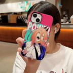Power Chainsaw Man Anime Phone Case Hard PC For IPhone 16 Pro Max 16 15 14 Plus 13 12 11 Two-in-one Glossy HD Cover