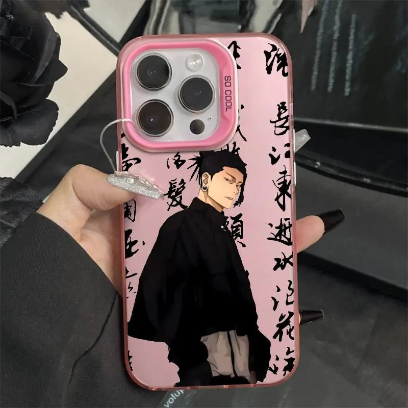Jujutsu Kaisen Satoru Gojo Phone Case For iPhone 16 15 14 13 12 11 Pro Max X XR XSMAX 8 7 Plus Candy Matte Shockproof Back Cover