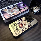 Luffys Nika Wanted Phone Case for iPhone 17 Air 16 16e 15 14 Plus 13 12 11 Pro Max X Xs XR 8 Colorful Silver Hard Cover