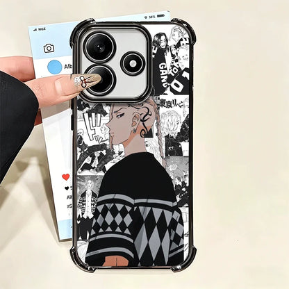 Tokyo Revengers Anime Plating Phone Case For Xiaomi Poco X6 X7 X8 Pro Max X5 X3 M8 M7 M5S Redmi 15C 15 14C 13C 17T 15T 14T F8 Ul