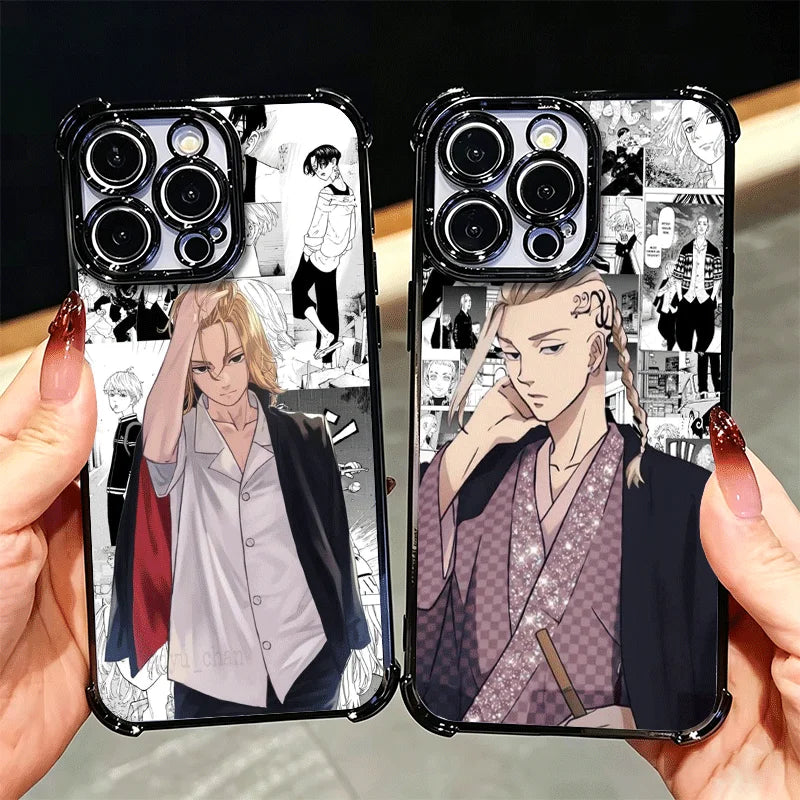 Tokyo Revengers Anime Plating Phone Case For Xiaomi Poco X6 X7 X8 Pro Max X5 X3 M8 M7 M5S Redmi 15C 15 14C 13C 17T 15T 14T F8 Ul
