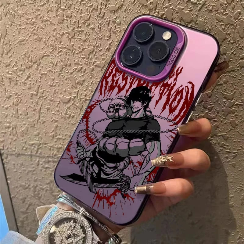 Mahoraga Toji Fushiguro Jujutsu Phone Case For iPhone 17 16e 16 15 14 13 12 11 mini Pro Max X XR 8 7 Air Plus Anti Fall Matte