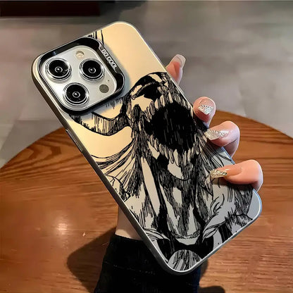 Anime B-Bleach Phone Case For iPhone 17 16 15 14 13 12 11 Pro Max Air multicolor Matte Laser Metallic Aurora Funda