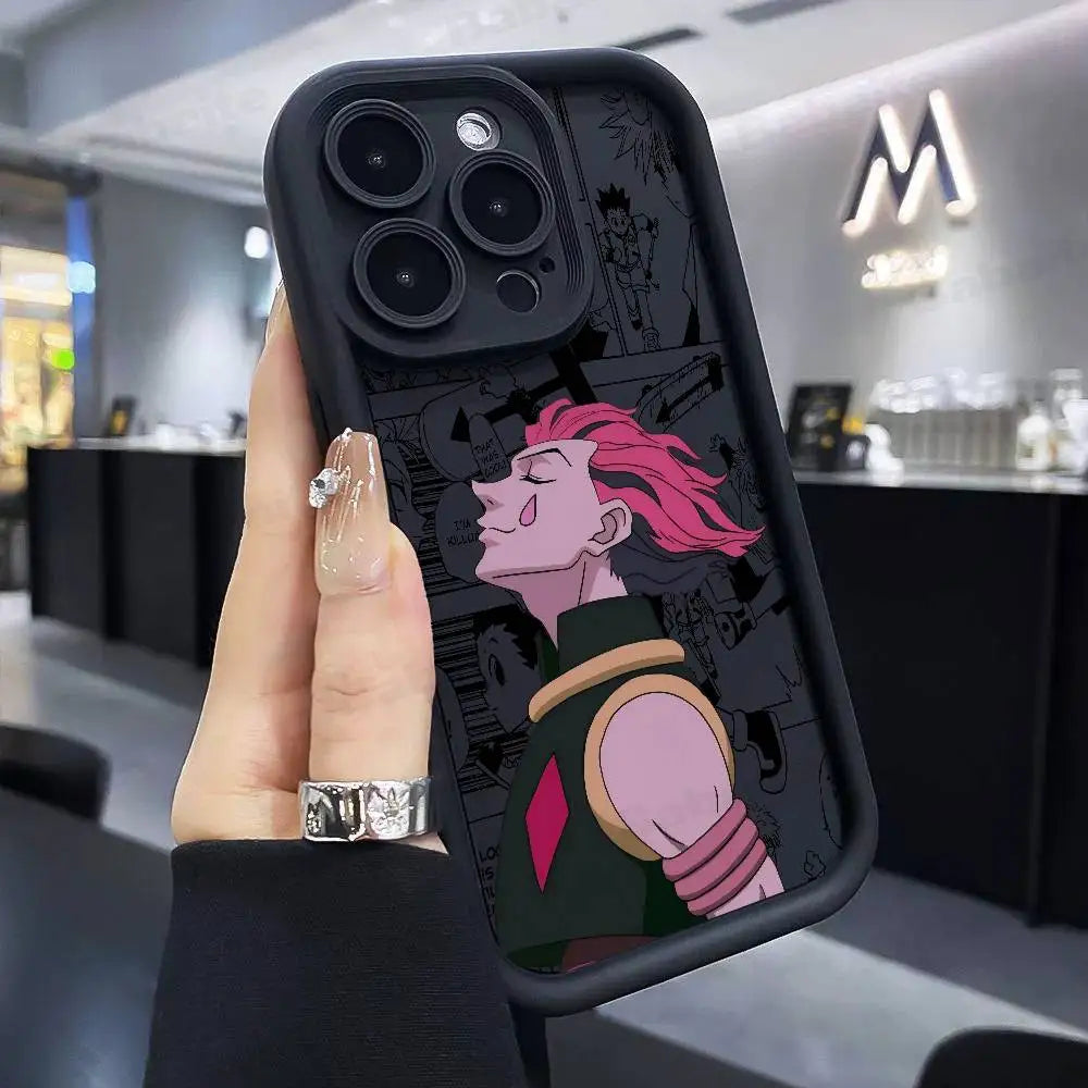 Anime Killua Hunter X Hunter Silicone Phone Case For iPhone 17 Air 17 16 15 14 13 12 11 Plus Pro Max Shockproof Soft Cover