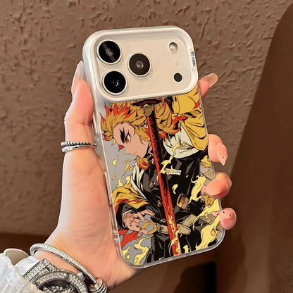 R-Rengoku Vintages Phone Case For IPhone 17 16 15 Pro Max Plus 14 13 12 11 Black White Shockproof Phone Cover