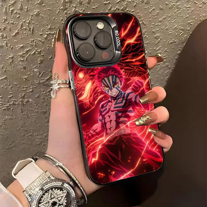 A-Akaza Demon Slayer Phone Case For IPhone 17 Pro Max 15 Pro 16 14 Plus 12 13 Mini 11 Pro Shockproof Colorful Cover