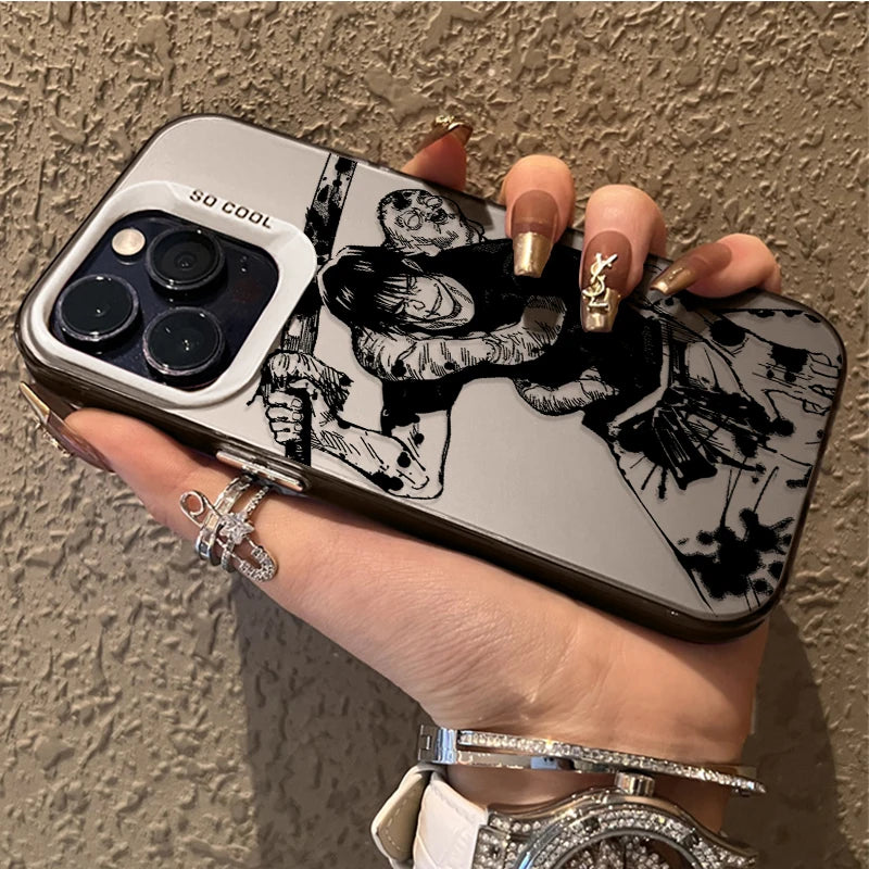 Anime Jujutsu Kaisen Frosted Case for iPhone 17 Air 16 E 15 14 Plus 13 12 Mini 11 Pro Max Acrylic Silicone Shockproof Hard Cover