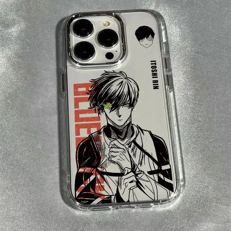Anime BLUE LOCK Phone Case For iPhone 17 16e 16 15 14 13 12 11 mini Pro Max X XR XSMAX 8 7 Air Plus Transparent Soft Cover