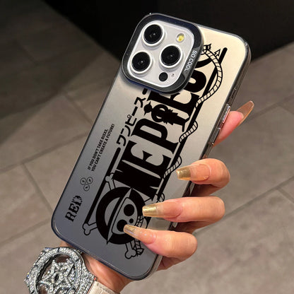 One Luffies Z-Zoroes Pieces Phone Case for iPhone 17 Air 16 16e 15 14 Plus 13 12 11 Pro Max X Xs XR 8 Colorful Silver Hard Cover