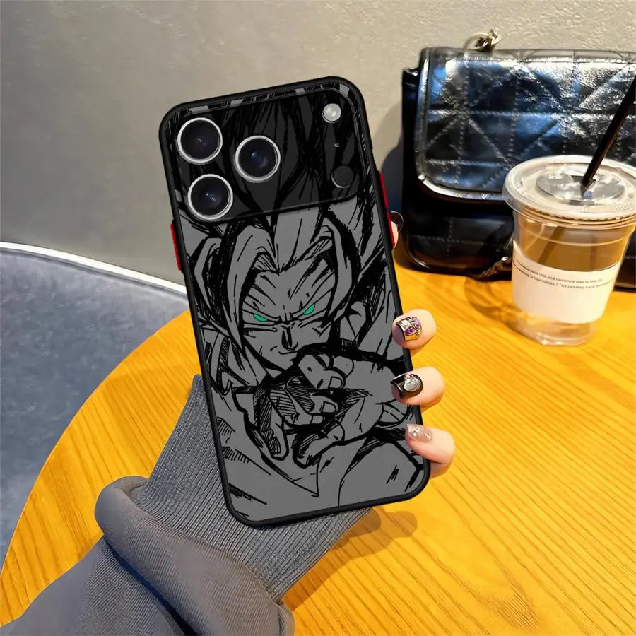 Case for iPhone 17 Pro Max 15 XS XR 11 Air 16 Plus 7 8 SE 14 13 Mini 12 Funda Back Phone Cover Dragon Ball Goku Vegeta