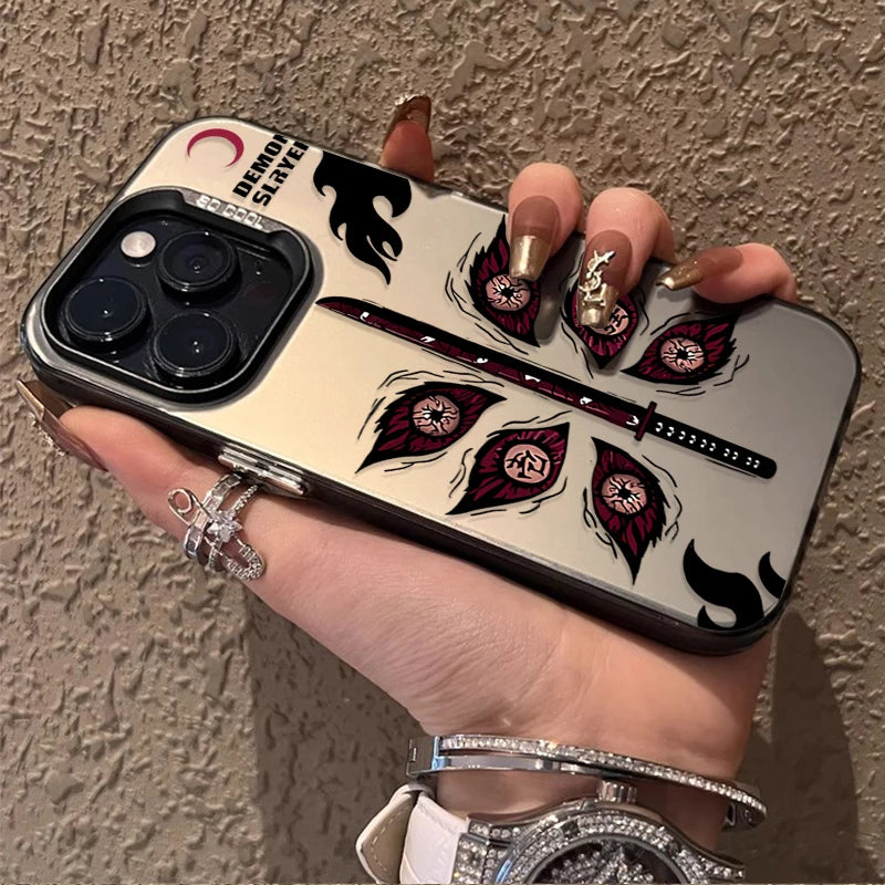 Fashion Anime Demon Slayer Phone Case for iPhone 14 17 Air 16 15 11 12 13 Pro Max XS X XR Plus 8 7 SE 2020 Shockproof Back Cover