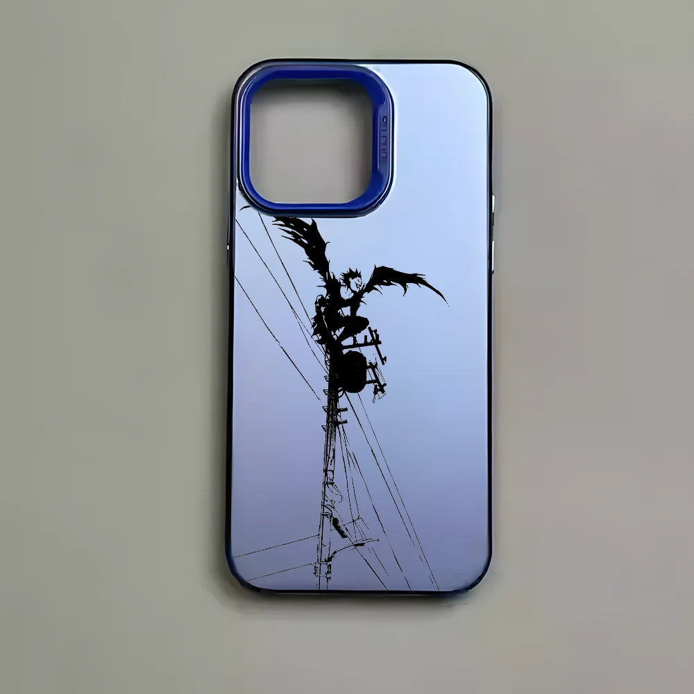Anime D-Death Note Comics Phone Case For iPhone 16 15 14 13 12 11 Pro Max Plus – Colorful Gradient Soft TPU Back Cover