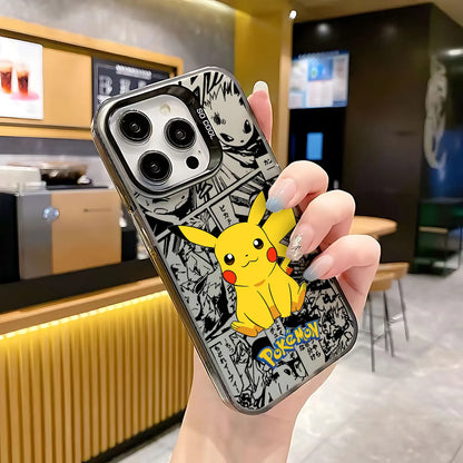 Anime Pokémons Hot Pikachus Phone Case For iPhone 16 15 14 13 12 11 mini Pro Max X XR XSMAX 8 7 Plus Anti Fall Matte Back Cover