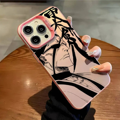Anime B-Bleach Phone Case For iPhone 17 16 15 14 13 12 11 Pro Max Air multicolor Matte Laser Metallic Aurora Funda