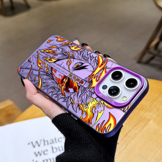 Anime AKAZA KYOJURO Demon Slayer Phone Case for iPhone 12 17 Air Pro Max 16 15 11 14 13 Pro Max XS X XR Plus 8 7 SE 2020 Cover