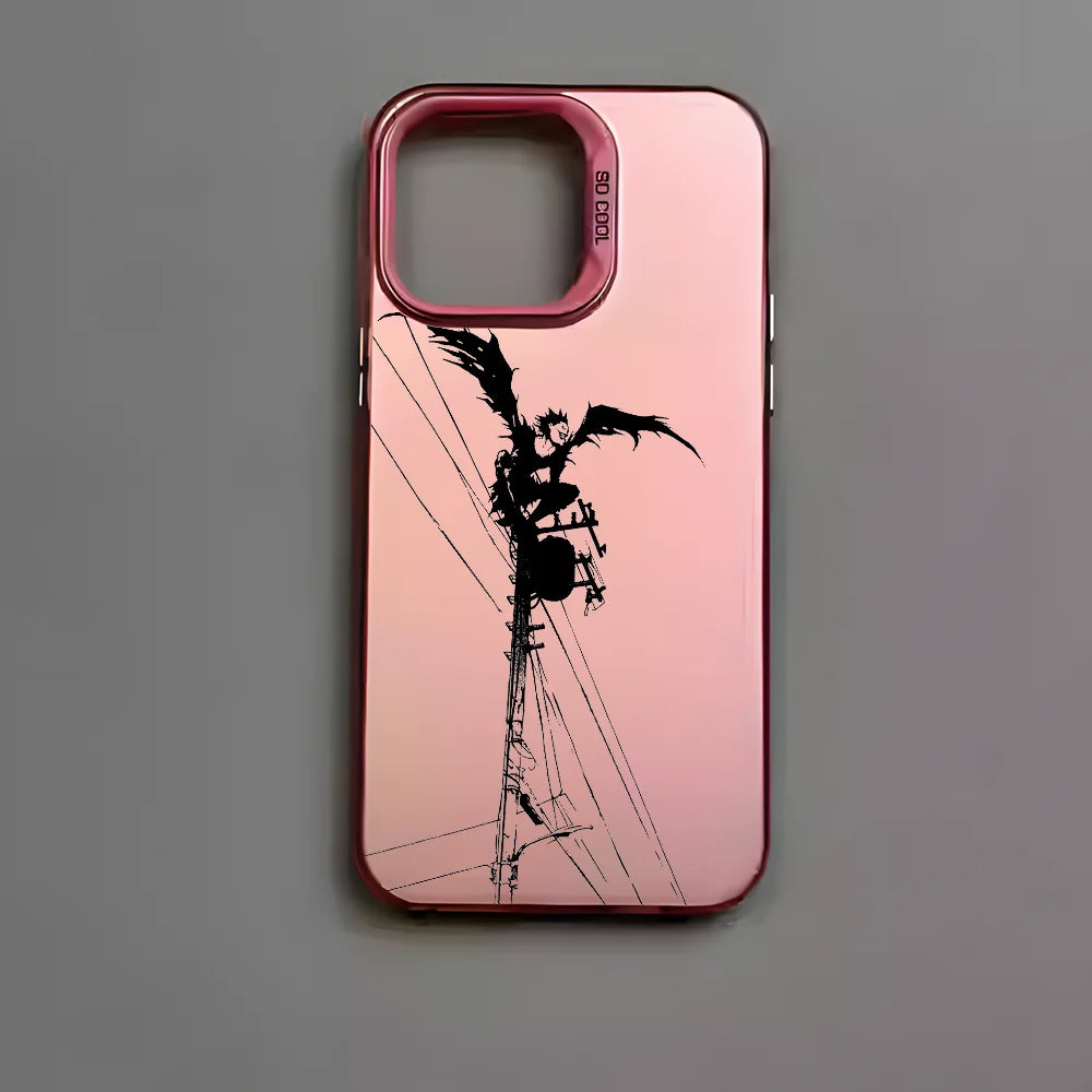 Anime D-Death Note Comics Phone Case For iPhone 16 15 14 13 12 11 Pro Max Plus – Colorful Gradient Soft TPU Back Cover