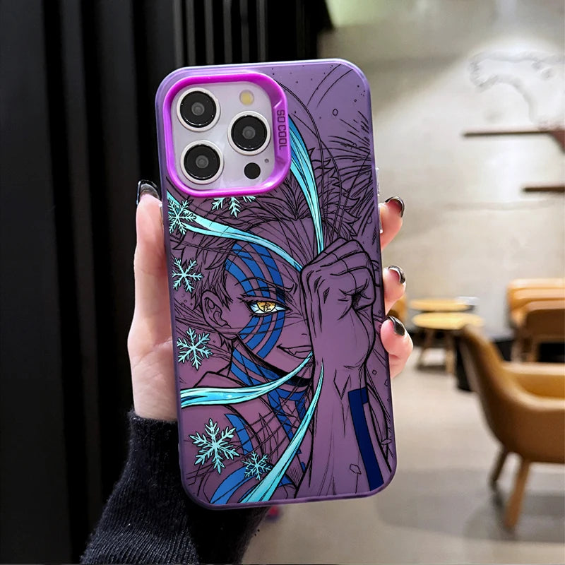 Anime AKAZA KYOJURO Demon Slayer Phone Case for iPhone 12 17 Air Pro Max 16 15 11 14 13 Pro Max XS X XR Plus 8 7 SE 2020 Cover
