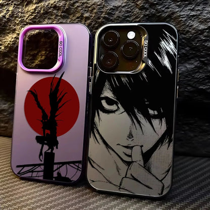 Anime Death Note Phone Case For iPhone 17 Air 16 e 15 14 13 12 11 Pro Max Plus Mini SE2020 2022 Matte Shockproof Back Cover
